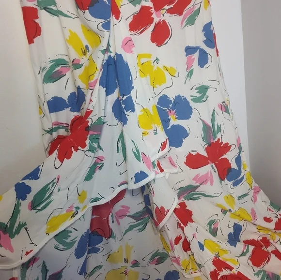 RIXO Floral Multicolor Midi Dress SIZE 2 #707 - Picture 3 of 4